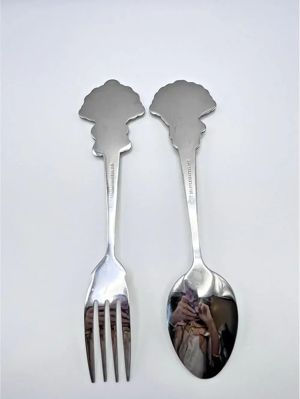 Beijing Opera House Chinese Doll Spoon And Fork Set Host Flatware Stainless